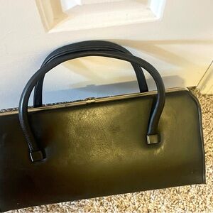 Vintage 1960s spilene leather east west bag
